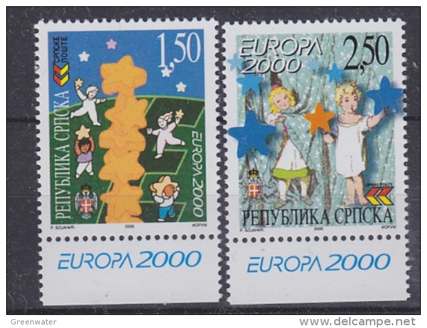 Europa Cept 2000 Bosnia/Herzegovina Serbia 2v  (+margin) ** Mnh (30930) - 2000