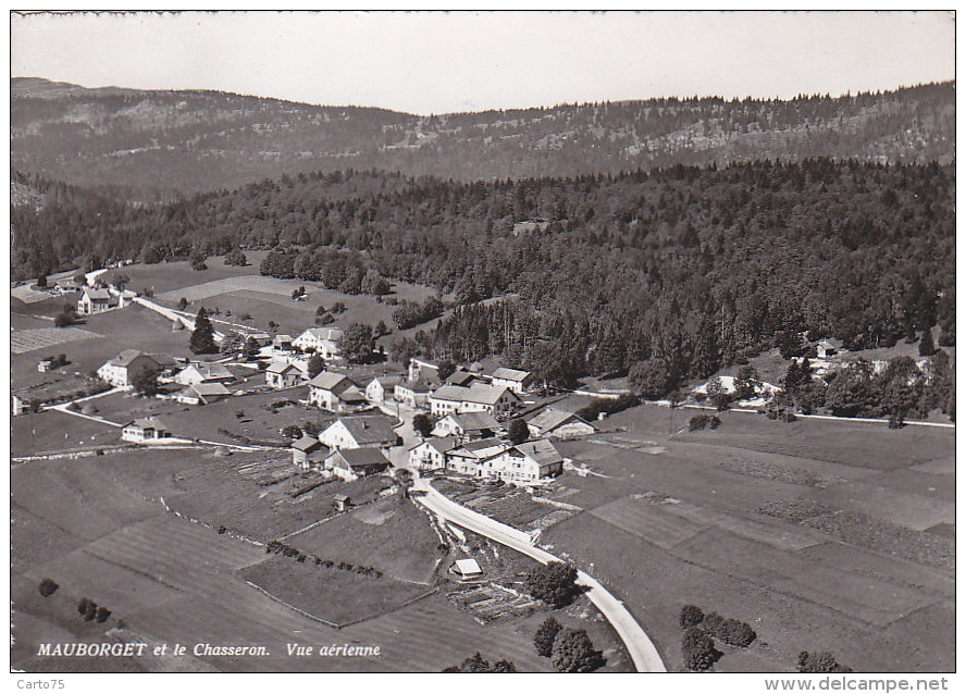 Suisse - Mauborget Et Le Chasseron - Vue Aérienne - 1958 - Mauborget