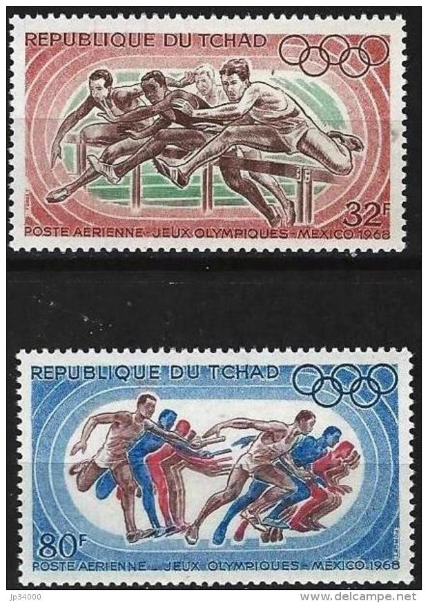 TCHAD Jeux Olympiques (olympic Games) MEXICO 68. Yvert PA 49/50 *MLH , - Summer 1968: Mexico City