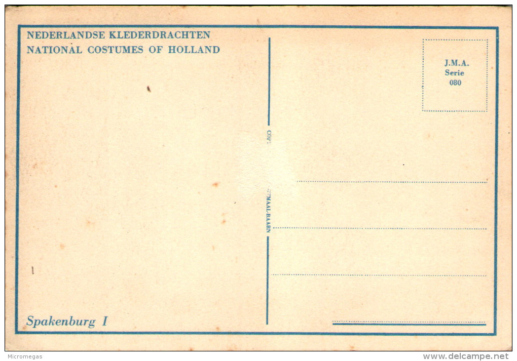 Nederlandse Klederdrachten - SPAKENBURG I - Spakenburg