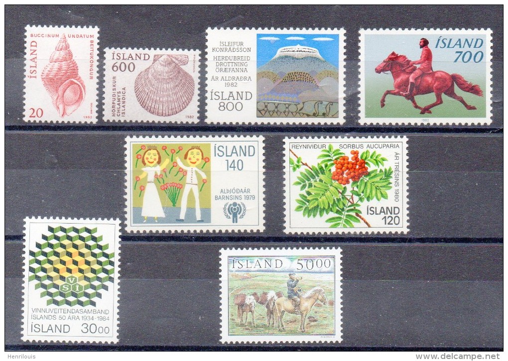 ISLANDE   Lot De  Timbres Neufs ** De 1979-1984  ( Ref 3533 ) - Nuevos