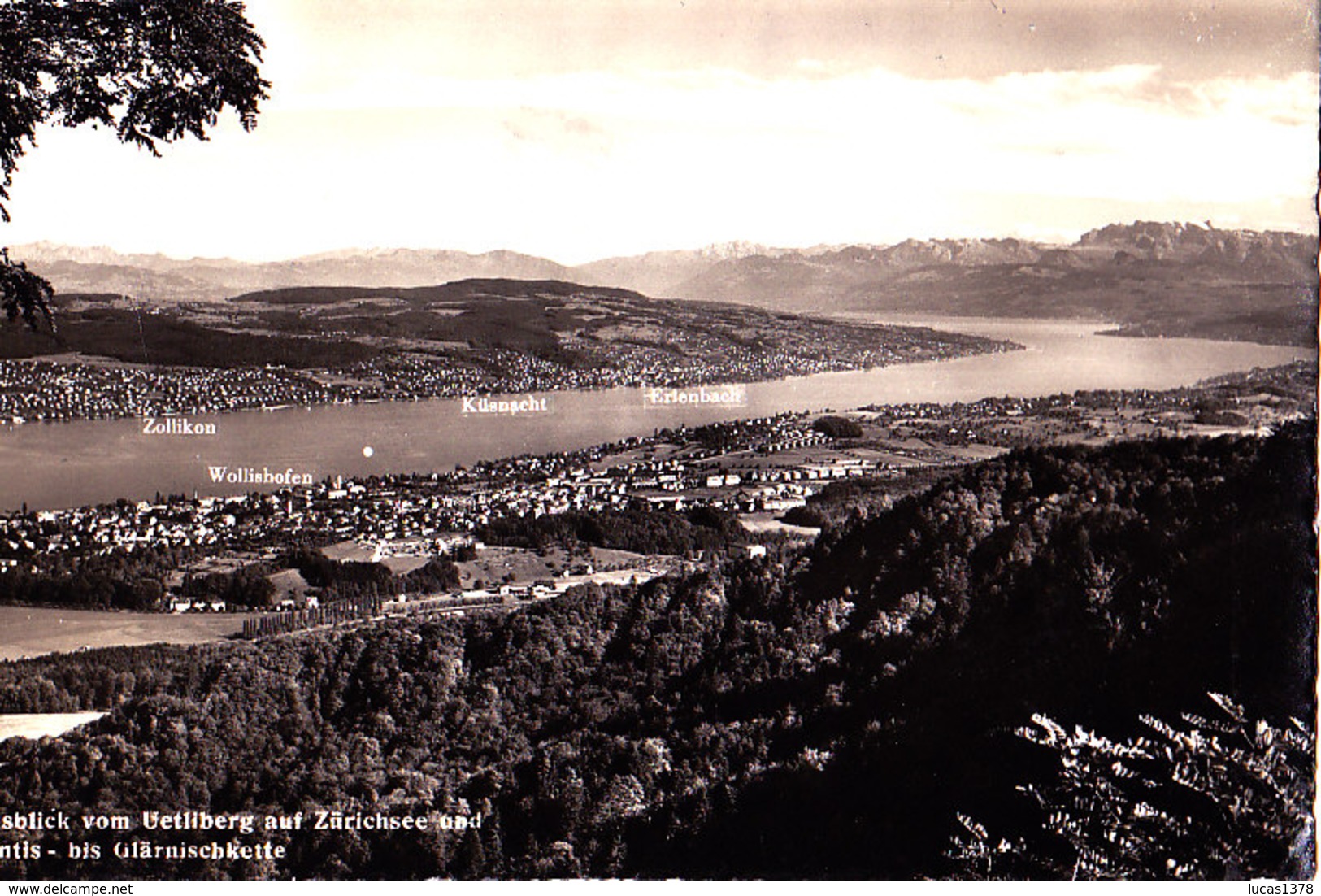 CH - Ausblick Vom Uetliberg Auf Zürichsee -Küsnacht - Erlenbach - Wollishofen - - Erlenbach