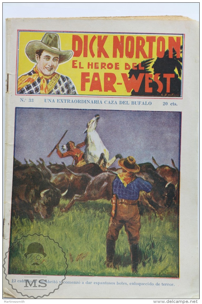 Spanish Edition 1930's Dick Norton The Far West Hero N&ordm; 33 - 16 Pages - Other & Unclassified