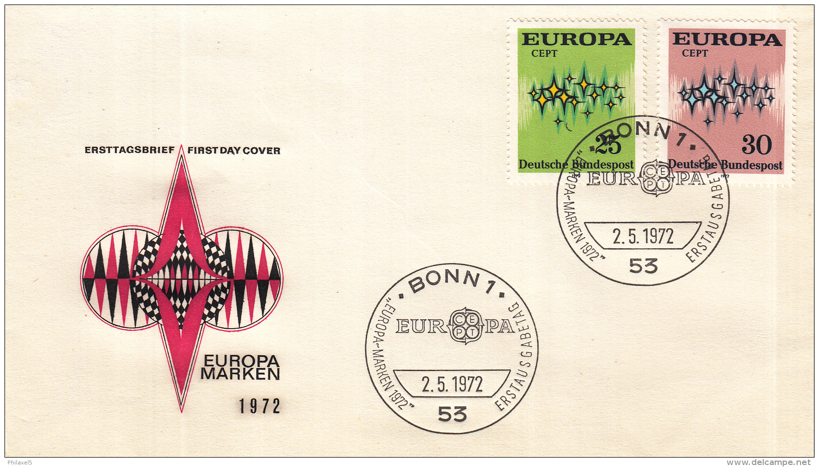 Duitsland - FDC 2-5-1972 - Europa/CEPT - M 716-717 - 1972