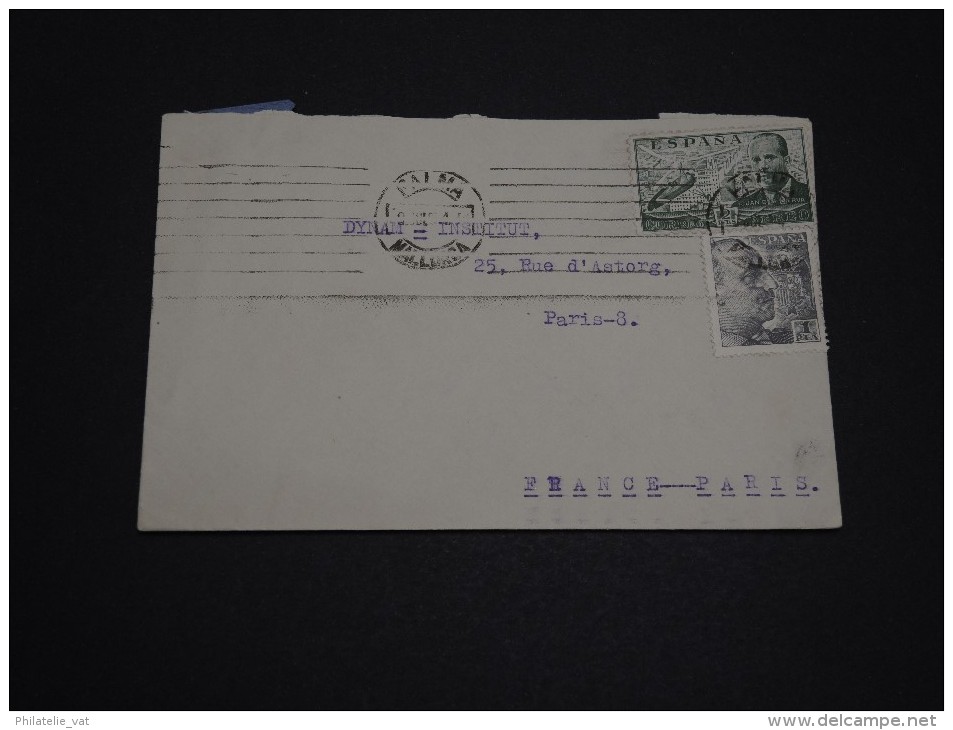 ESPAGNE – Env Pour Paris – Années Après Guerre - Détaillons Collection - A Voir - Lot N° 17276 - Storia Postale