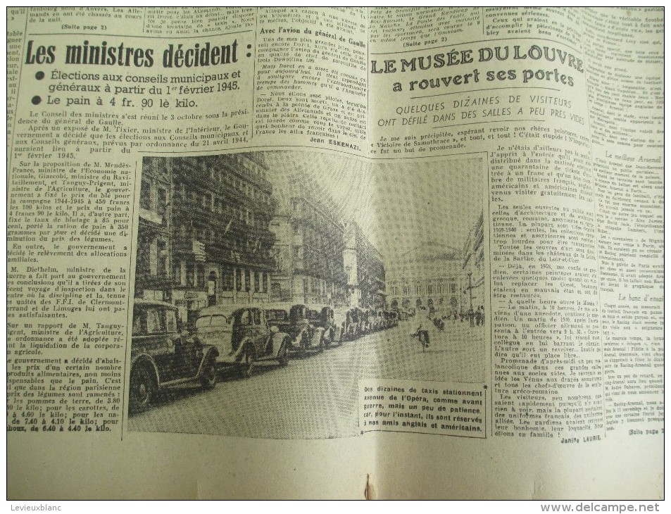 Journal/"Résistance"/La Voix De Paris / Les R Jugeront Ceux Qui Ont Trahi La France/4 Oct 1944   VJ89 - Autres & Non Classés