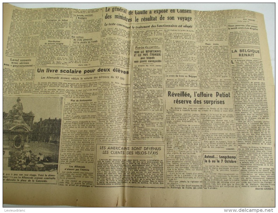 Journal/"Résistance"/La Voix De Paris / Toutes Les Françaises Voteront/20 Sept1944   VJ90 - Autres & Non Classés