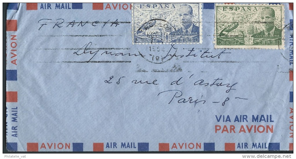 ESPAGNE – Env Pour Paris – Années Après Guerre - Détaillons Collection - A Voir - Lot N° 17282 - Cartas & Documentos