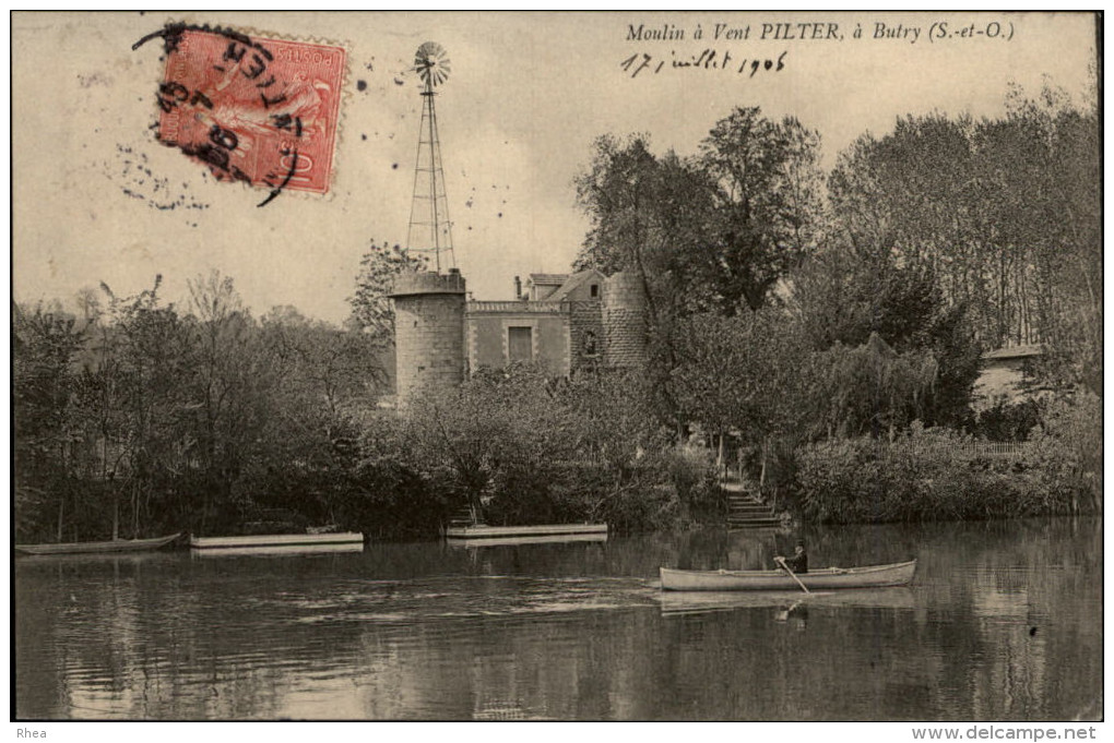 EOLIENNES - Butry  AUVERS-SUR-OISE - Verso Intéressant - Châteaux D'eau & éoliennes