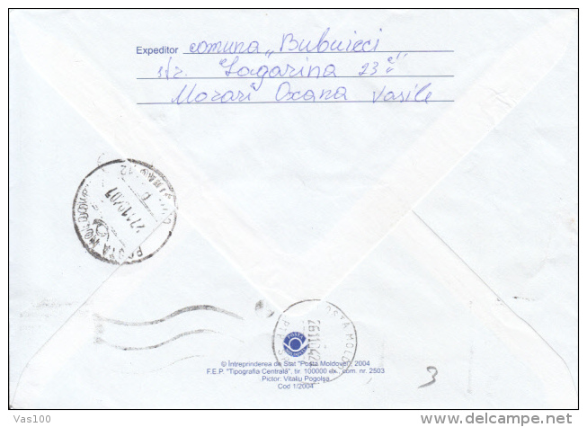 CINEMA, EMIL LOTEANU, FILM DIRECTOR, COVER STATIONERY, ENTIER POSTAL, 2004, MOLDOVA - Cinema