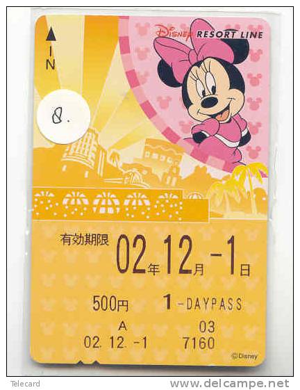 Carte Prépayée Japon (8) DISNEY JAPAN MINNIE PREPAID CARD * FILM MOVIE CINEMA KINO - Disney