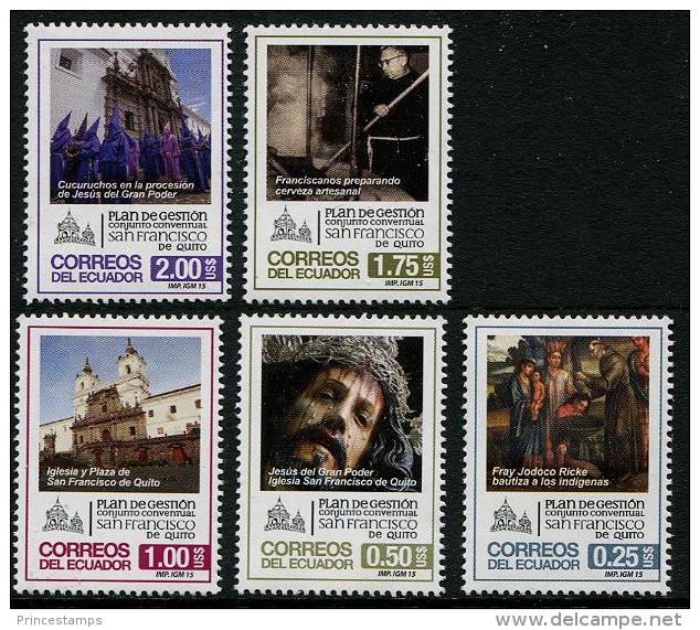 Ecuador (2015)  - Set -   /  Heritage - Paintings - Monastery - Church - Convent - Abbazie E Monasteri