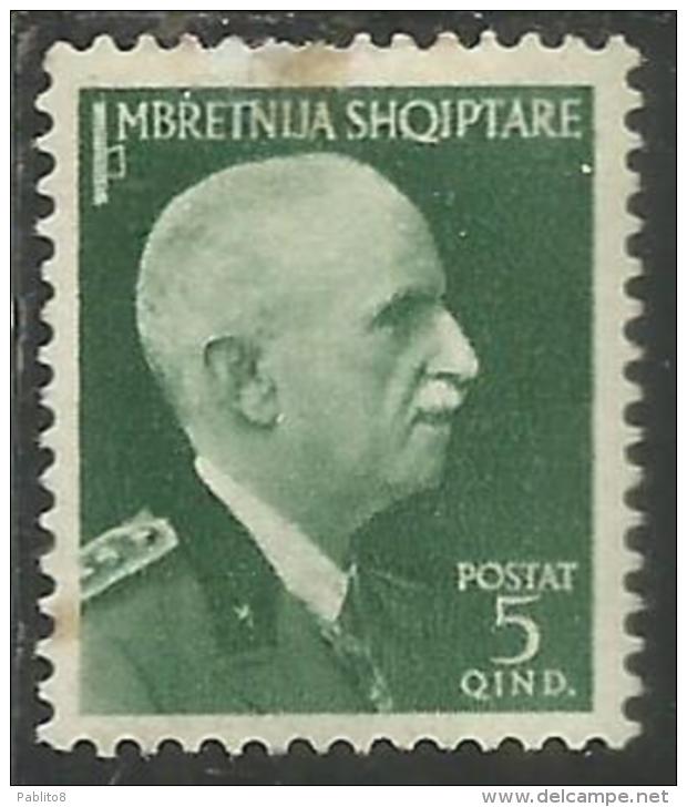 ALBANIA 1939 1940 ORDINARIA 5 Q MNH - Albanie