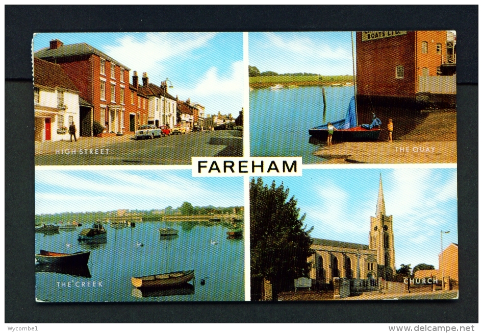 ENGLAND  -  Fareham  Multi View  Used Postcard - Portsmouth
