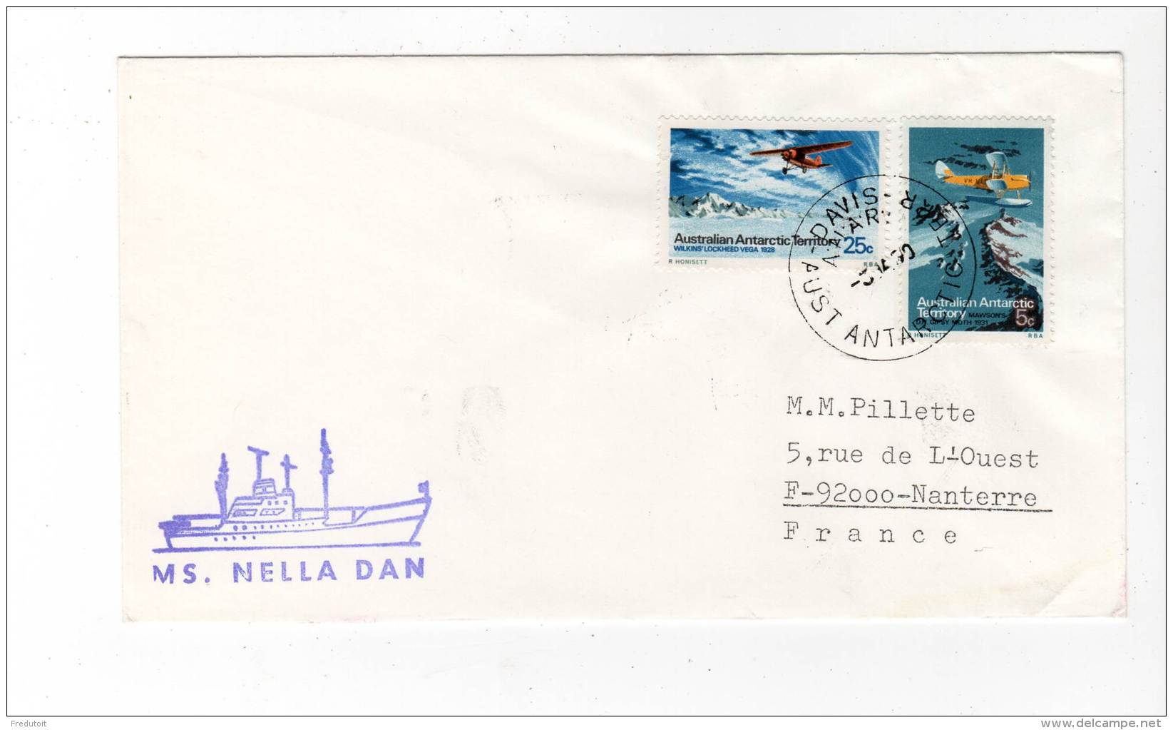 LETTRE - Australian Antarctic Territory -  DAVIS - Briefe U. Dokumente