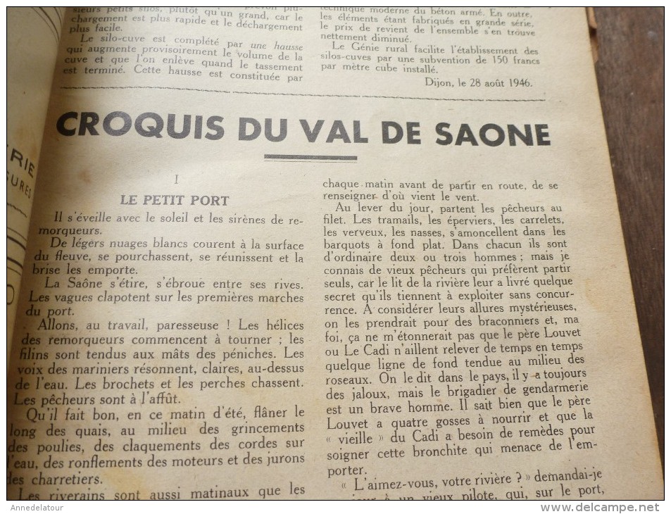 1947  ALMANACH : Foires en Côte d'Or;  Sampiero Corso (Corse); Théâtre,Cinéma, Music-Hall...etc