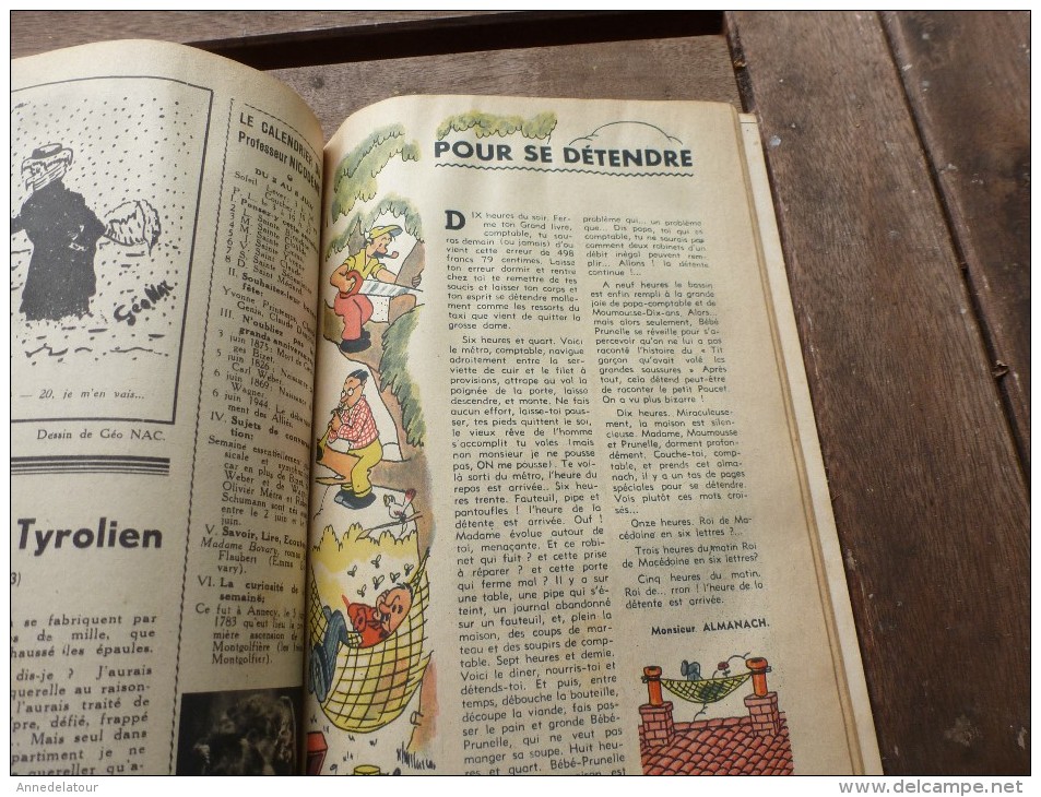 1947  ALMANACH : Foires en Côte d'Or;  Sampiero Corso (Corse); Théâtre,Cinéma, Music-Hall...etc