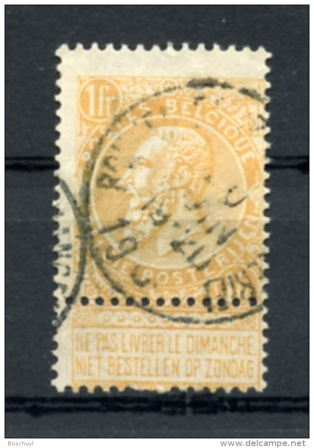 Belgique, Belgium, 1900, 1 Fr, Leopold II, Michel 69 - Other & Unclassified