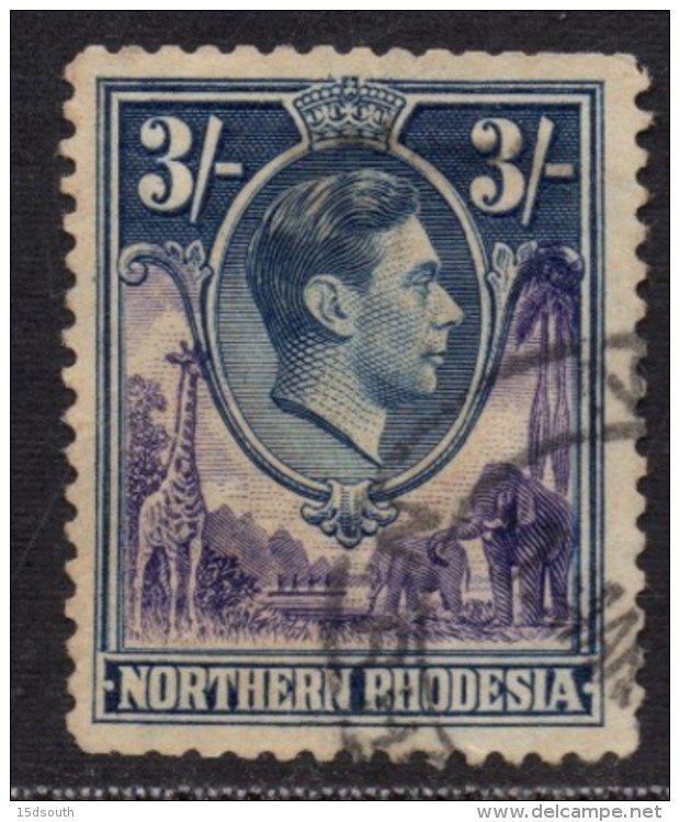 Northern Rhodesia - 1938 KGVI 3s (o) # SG 42 - Northern Rhodesia (...-1963)