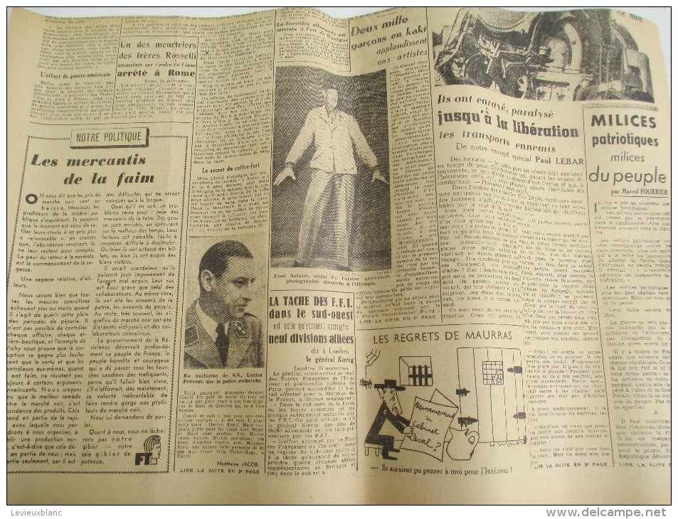 Journal/"Franc-Tireur"/à L'avant Garde De La République/Les Troupe Aéroportées Ont Tenu Bon/26Sept 1944   VJ99 - 1939-45