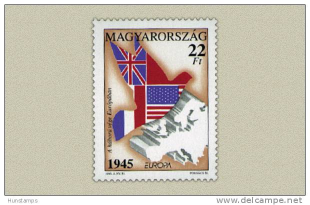 Hungary 1995. EUROPA CEPT - II. Worldwar Ended Stamp MNH (**) Michel: 4342 / 2 EUR - Nuovi