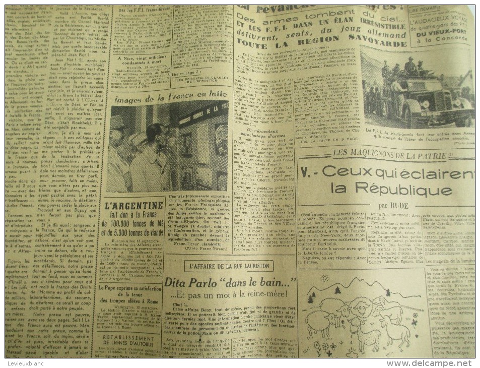 Journal/"Franc-Tireur"/à L´avant Garde De La République/Six Armées Alliées Convergent Vers L'Allemagne/14 Sept 1944VJ101 - 1939-45