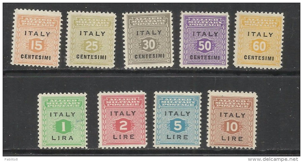 OCCUPAZIONE ANGLO-AMERICANA SICILIA 1943 SERIE COMPLETA COMPLETE SET MNH - Occ. Anglo-américaine: Sicile