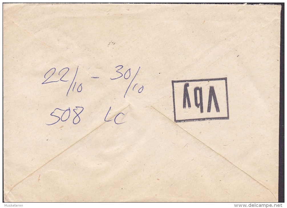 Poland Registered Einschreiben Label UPP RZESZOW 1975 Cover Brief VALBY Denmark (2 Scans) - Briefe U. Dokumente