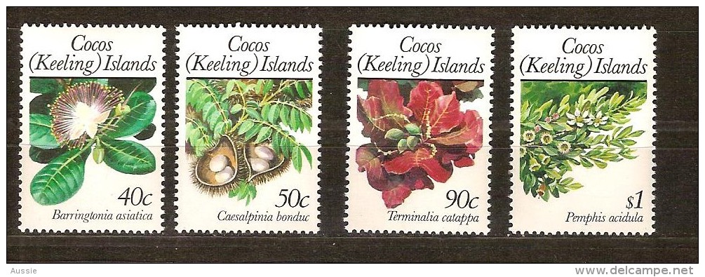 Cocos Keeling Islands 1989 Yvertn° 203-06 ***  MNH Cote 8,50 Euro Flore Fleurs Bloemen - Cocos (Keeling) Islands