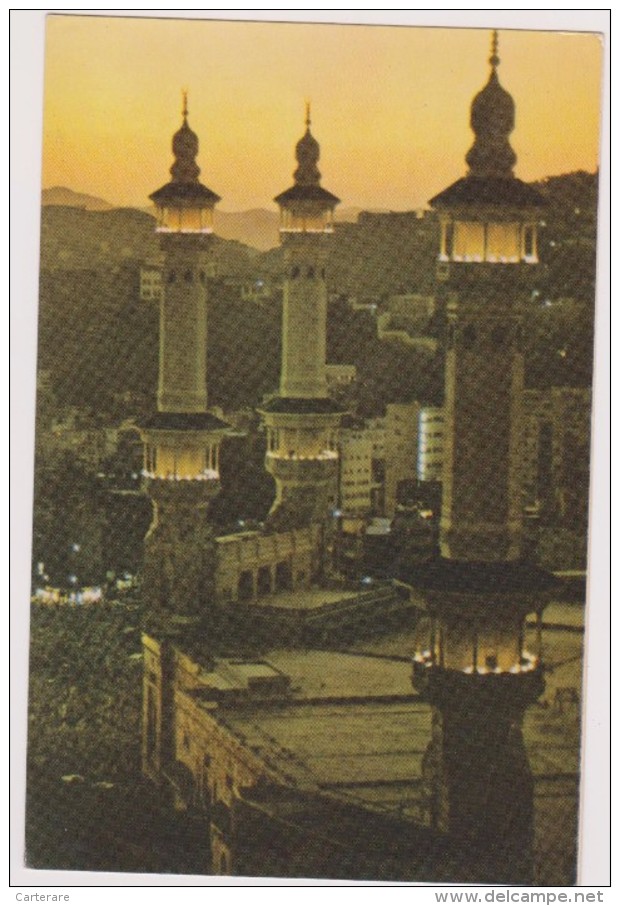 SAUDI ARABIA,ARABIE SAOUDITE,SAUDITA,ARAB EMIRATES,LA MECQUE,HOLY MOSQUE,MECCA,NIGHT,NUIT - Saudi-Arabien