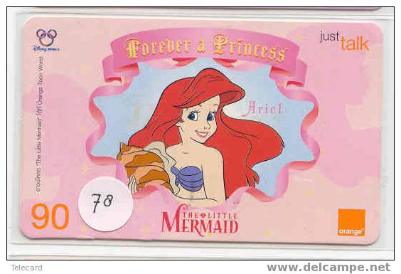 Télécarte Disney Thailand. Phonecard Disney Thailand  - Mermaid (78) - Disney