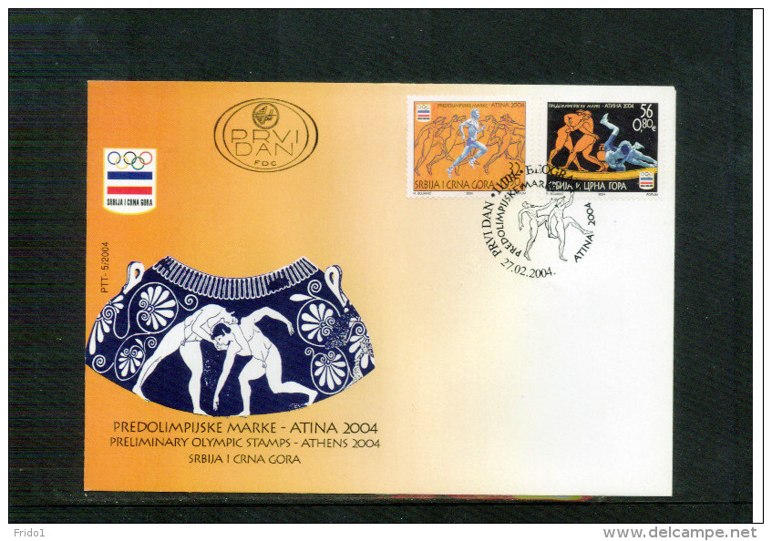 Serbia&Montenegro 2004 Olympische Spiele / Olympic Games FDC - Sommer 2004: Athen