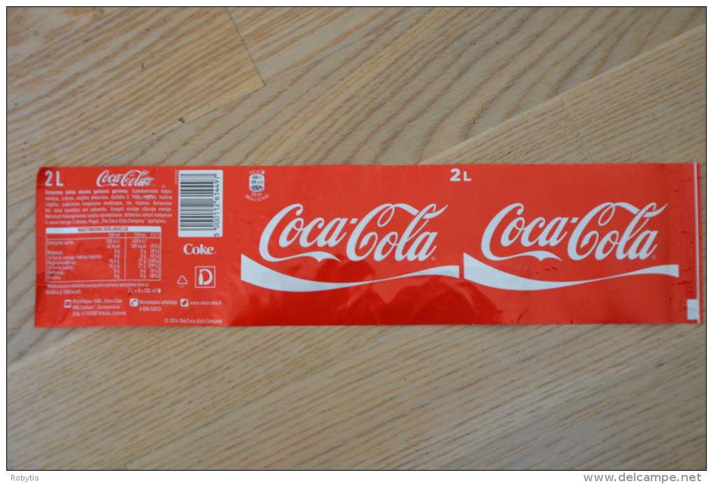 Coca Cola Label From Lithuania - Other & Unclassified