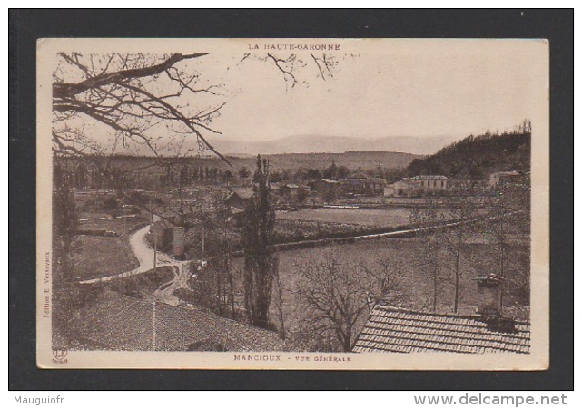 DF / 31 HAUTE GARONNE / MANCIOUX / VUE GENERALE - Autres & Non Classés