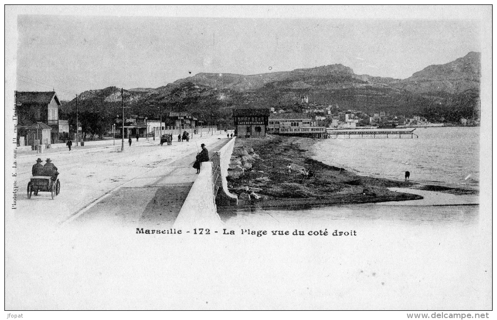 13 BOUCHES DU RHONE - MARSEILLE La Plage Vue Du Côté Droit - Endoume, Roucas, Corniche, Strände