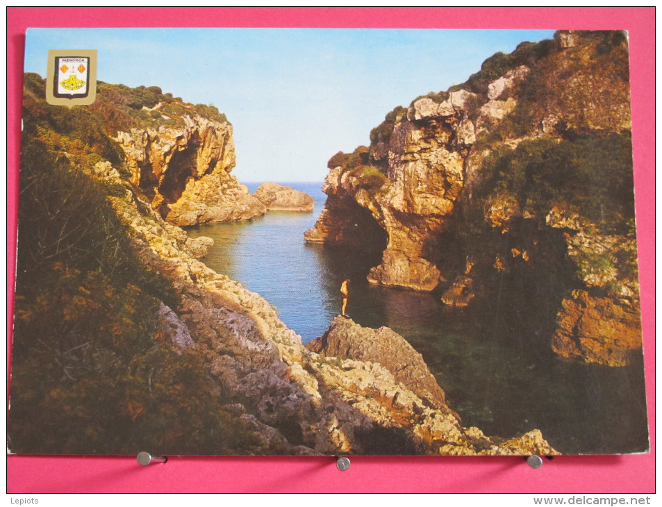 Carte Très Peu Courante - Espagne - Baléares - Menorca - San Luis - Cala Rafalet - Beaux Timbres 1967 - Scan Recto-verso - Menorca