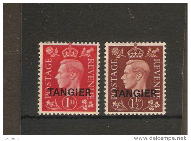 MOROCCO AGENCIES (TANGIER) 1937 1d, 1½d SG 246/247 LIGHTLY MOUNTED MINT Cat £28.75 - Bureaux Au Maroc / Tanger (...-1958)