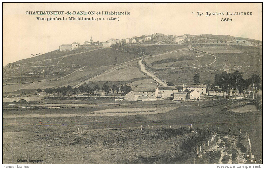 48 - LOZERE - Chateauneuf De Randon - Vue Générale Méridionale - Chateauneuf De Randon