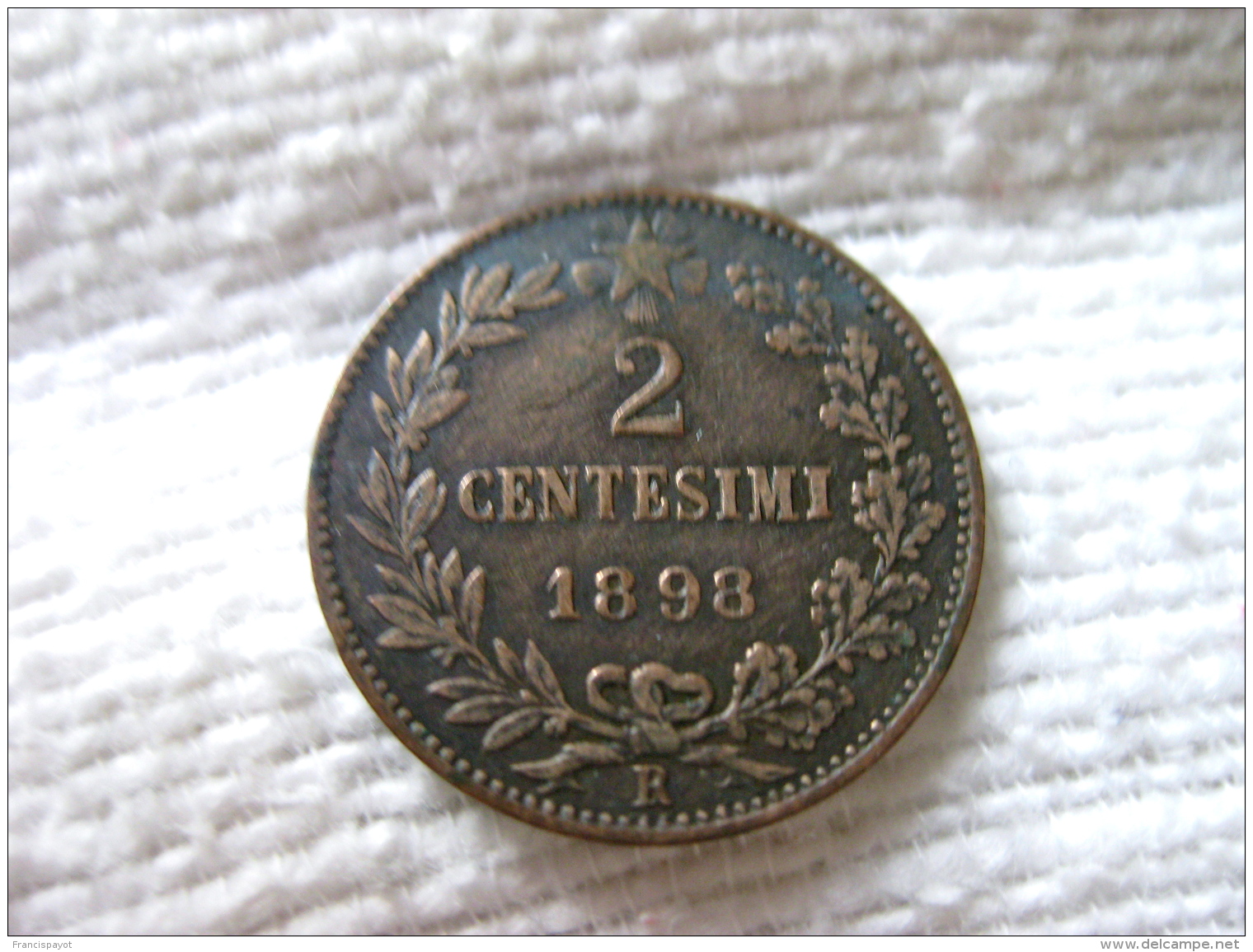 Italie: 2 Centesimi 1898 - 1878-1900 : Umberto I