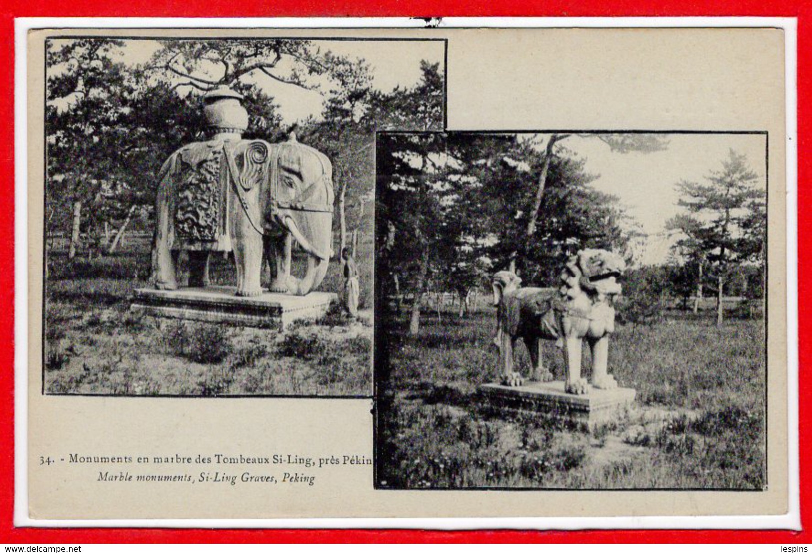 ASIE - CHINE -- Monument En Marbre Des Tombeaux Si Ling , Près Pékin - China