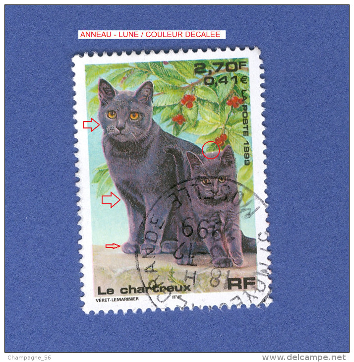 * 1999 N° 3283  LE CHARTREUX  13.12.1999  OBLITÉRÉ YVERT 0.50 € - Used Stamps