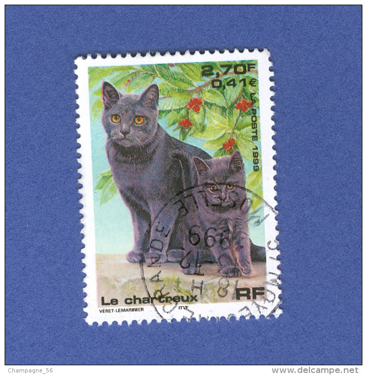 * 1999 N° 3283  LE CHARTREUX  13.12.1999  OBLITÉRÉ YVERT 0.50 € - Oblitérés