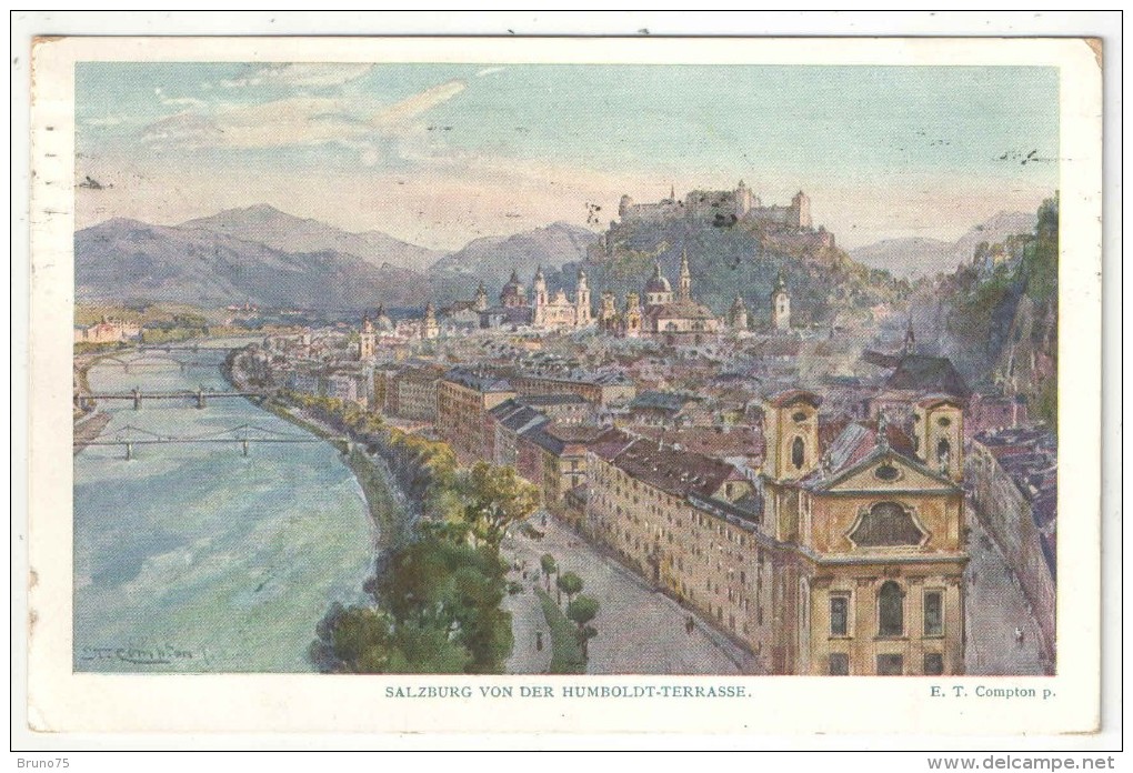 E. T. COMPTON - Salzburg Von Der Humboldt-Terrasse - 1913 - Compton, E.T.