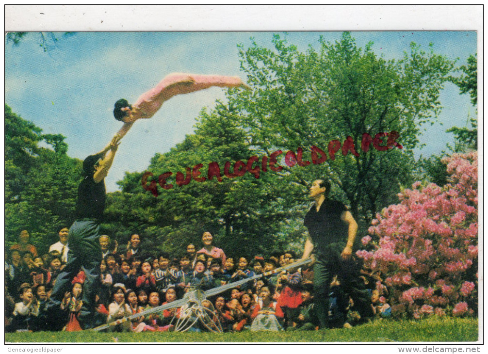 COREE DU NORD- LE CIRQUE DE PYONGYANG - ACROBATIE SUR BALANCOIRE - Korea (Noord)