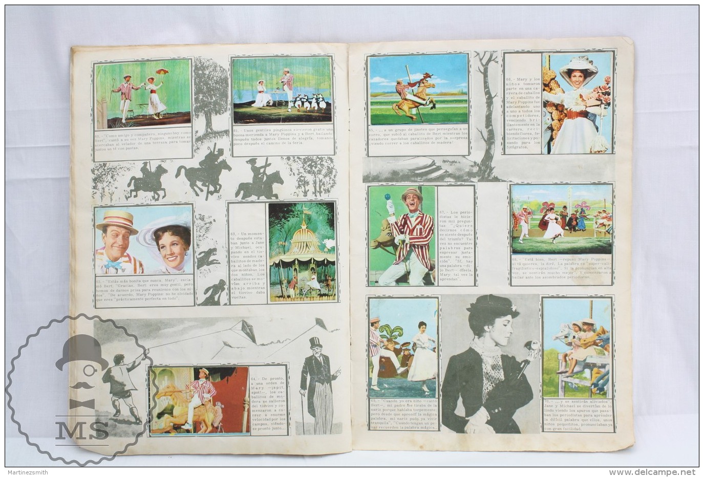 1966 Walt Disney Mary Poppins Sticker Album - Spanish Edition by Fher