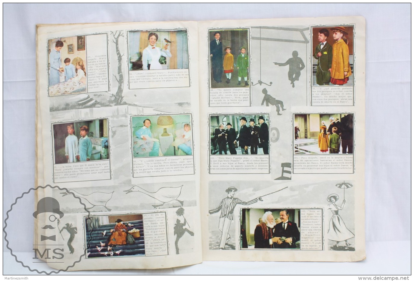 1966 Walt Disney Mary Poppins Sticker Album - Spanish Edition by Fher