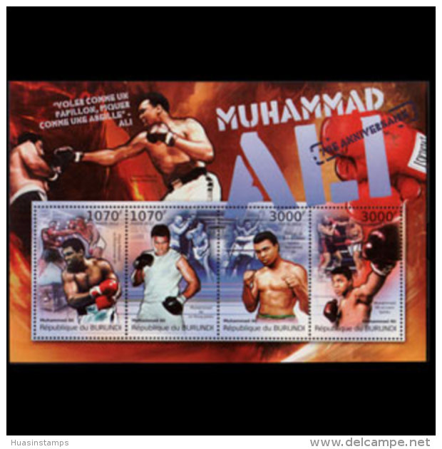 BURUNDI 2012 - Scott# 1021 S/S Boxer Ali MNH - Unused Stamps