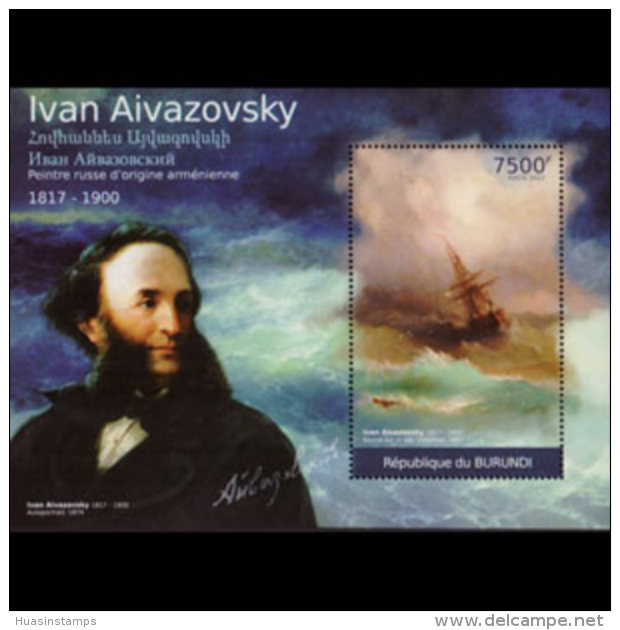 BURUNDI 2012 - Scott# 1045 S/S Aivazovsky Ptg MNH - Unused Stamps