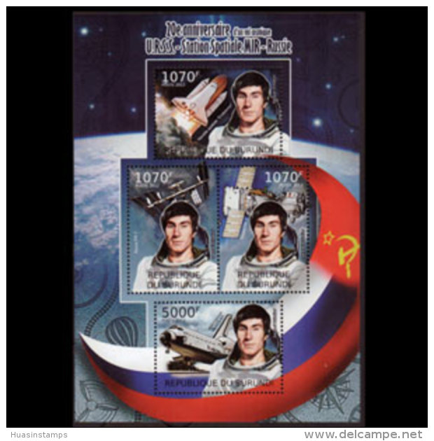 BURUNDI 2012 - Scott# 1079 S/S Soviet Cosmonaut MNH - Unused Stamps