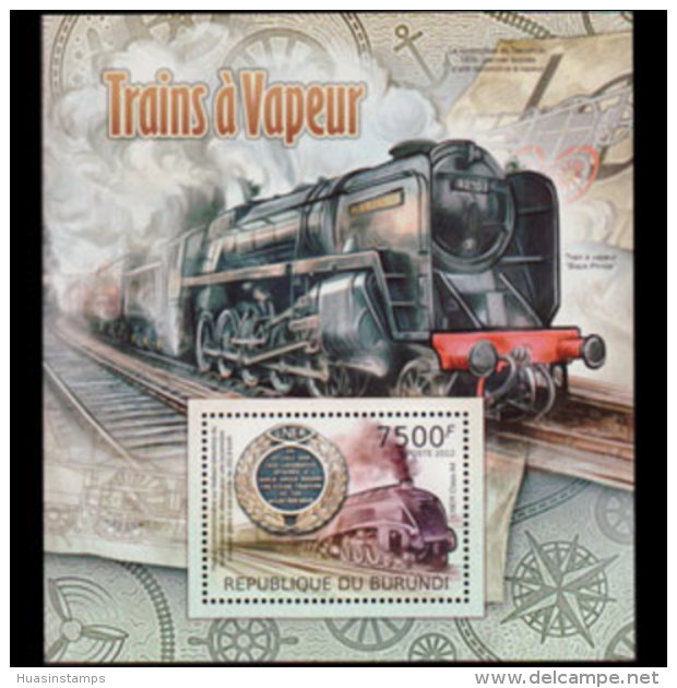 BURUNDI 2012 - Scott# 1081 S/S Locomotive MNH - Unused Stamps